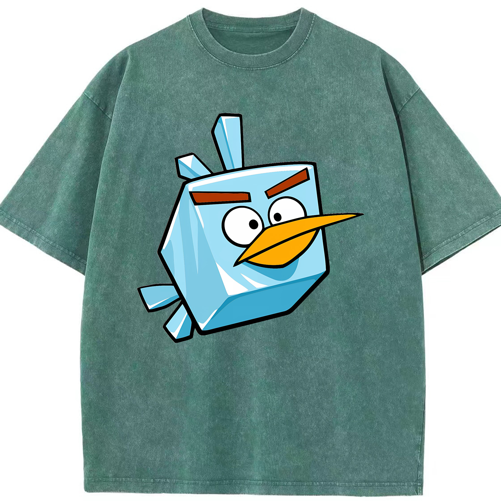 （画像用） Angry Birds アングリーバード 綿100% ヴィンテージ風 半袖Tシャツ（フロントプリント）